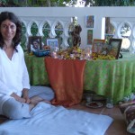 Krishna Puja at Peaceful Ocean View on the balcony